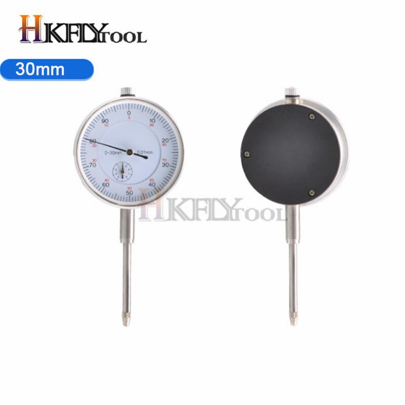 22pcs/set Steel Dial Indicator Point Set 4-48 Thread Tip and 10mm 25mm 30mm Dial indicator Lug Back Dial Test gauge Indicators: 30mm dial indicator