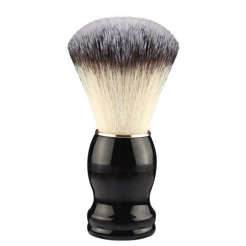 Beard Shaving Brush Makeup brushes 1pcs Wooden Handle Bristle Hair Salon Barber Soap Foam Shave Men Facial Cleaning Tools: black