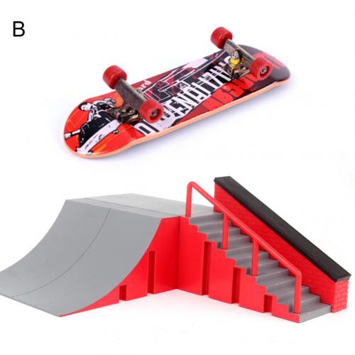 Niños Mini Dedo de monopatín Skate Park formación Prop Juguetes: Random PatternB