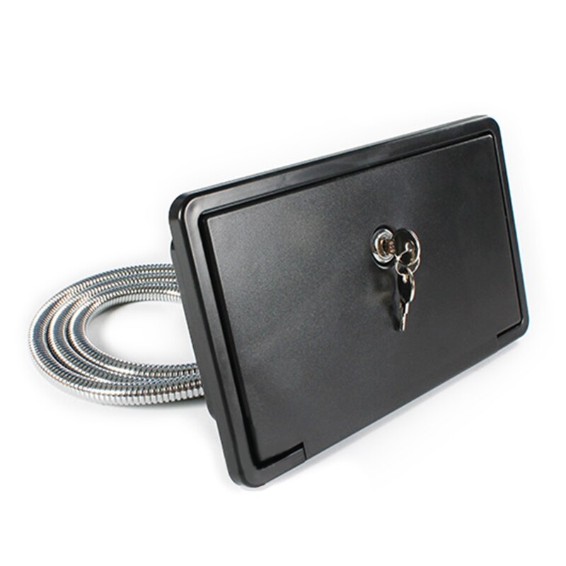 Kit de ducha Exterior para autocaravana, accesorios con cerradura para barco, Camper, caravana, color blanco/Negro, 1 Juego