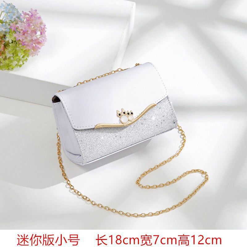Mini PU Leather Shoulder Bags For Women Shoulder Female Flap Bags Female Travel Handbags and Purses: small White