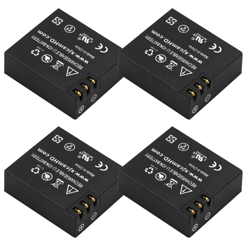 original SJCAM sj4000 battery sj5000 sj6000 battery + USB 3lots battery charger for SJCAM sj 4000 5000 6000 SJ M10 camera