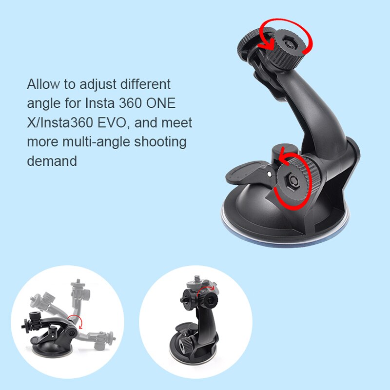 Insta 360 en x/evo tilbehør bilmontering sugekopp til insta 360 reservedeler