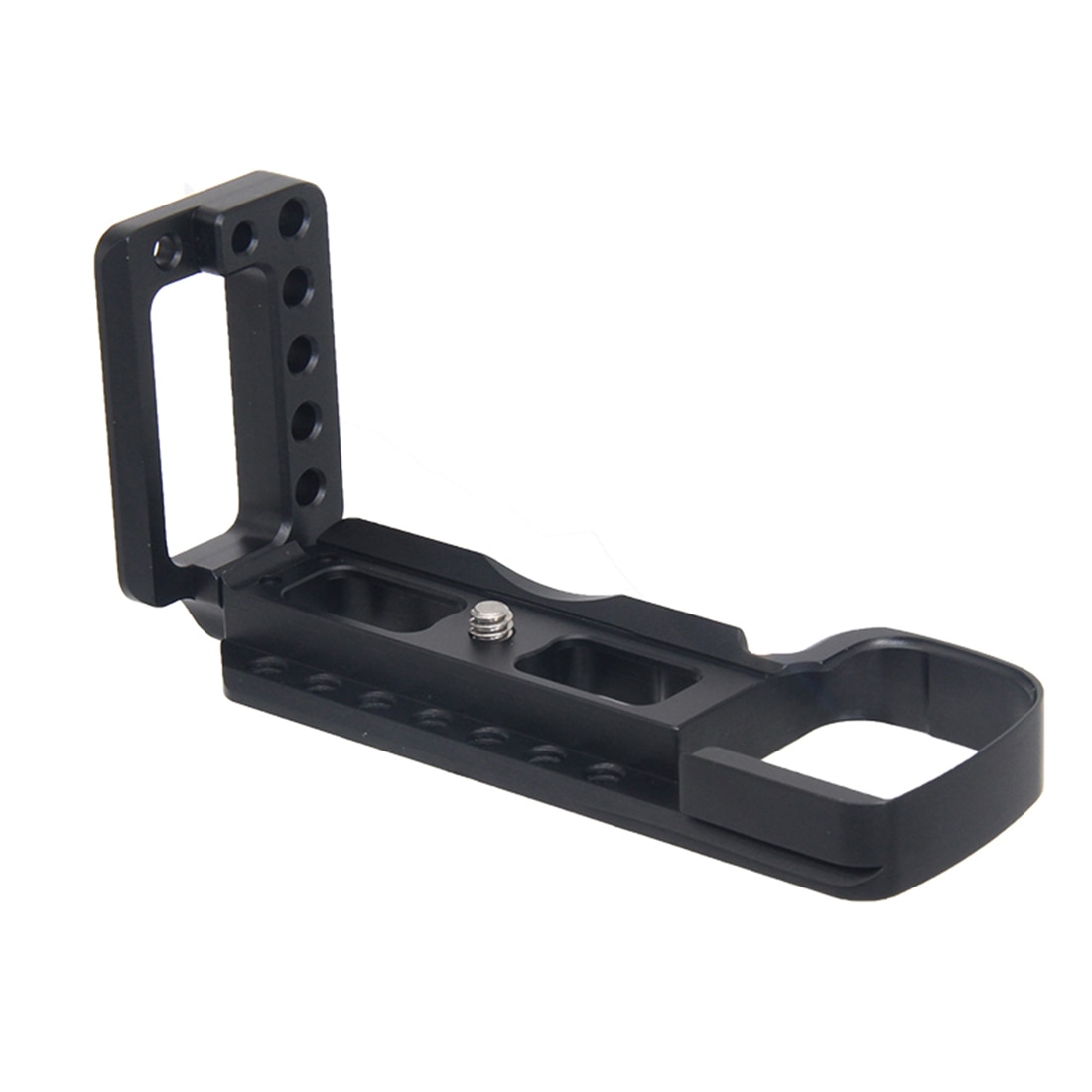 Aluminum alloy Vertical Shoot Hand Grip Quick Release Plate with Cold Shoe For Sony A6400 L Plate Camera Bracket Holder