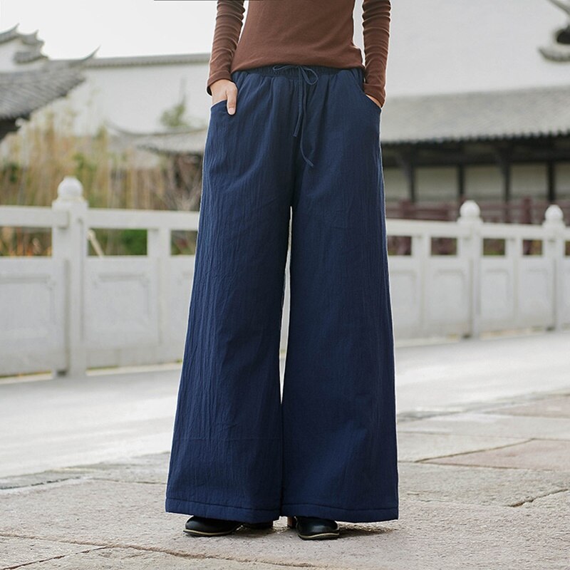 Etniske bukser kvinder elastisk nederdel –