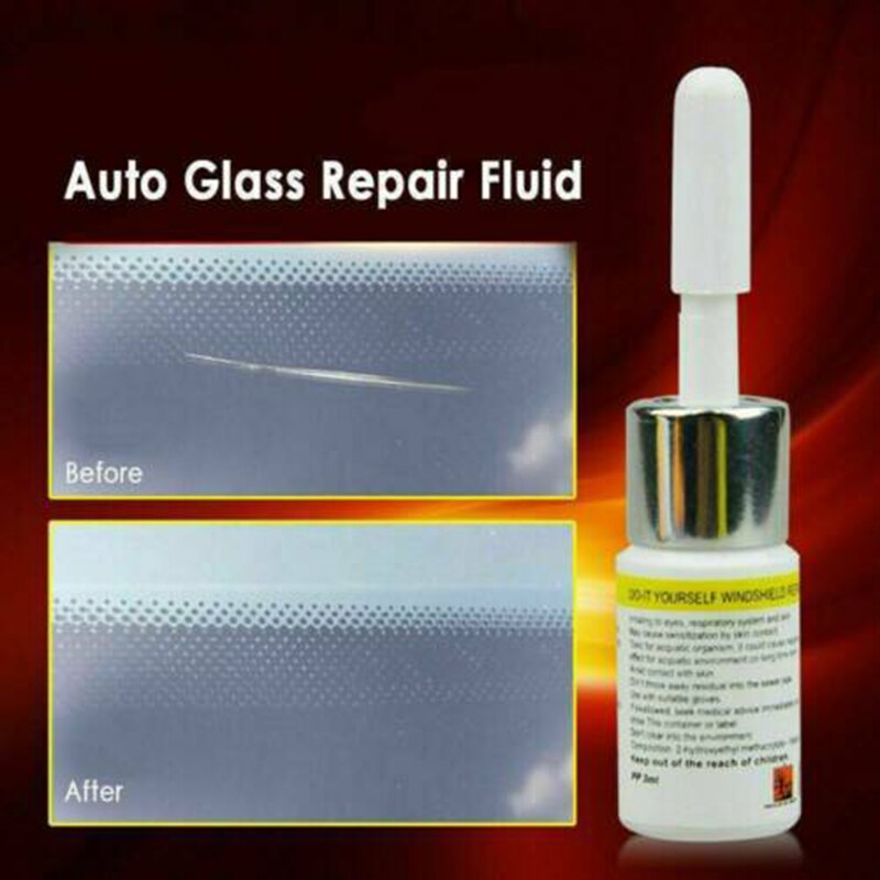Equipment Fluid repair Cured Film Resin Transparent Automotive Glass Crack