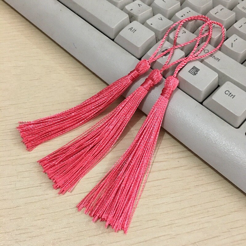 10 sztuk mieszane kolor 14cm jedwabne frędzle fringe szycia Bang zakończenie z frędzlami kluczowe frędzle dla DIY biżuteria naszyjnik chiński węzeł