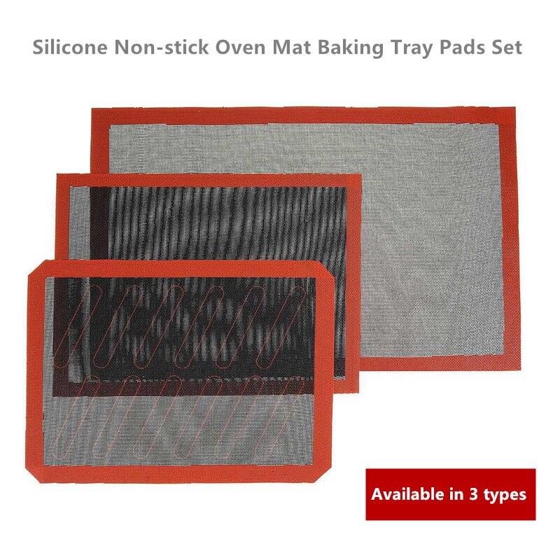 Siliconen Non-stick Oven Mat Bakken Lade Pads Set Macarons/Broodjes Brood Maken Herbruikbare Bakken Matten Duurzaam te Reinigen