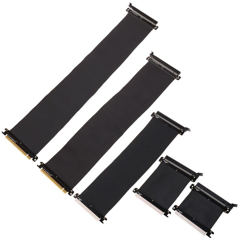 Højhastigheds pc-grafikkort pci express 3.0 16x fleksibelt stik kabelstigningskortudvidelsesportadapter til gpu med antijam