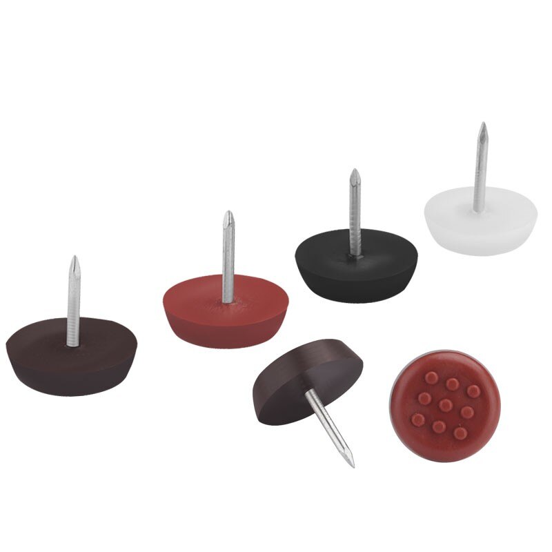 20 Stks/partij 10Mm/14Mm/17Mm Meubels Plastic Voet Nail Sofa Tafel En Stoel Kruk Nylon vocht Proof Antislip Pad Geluid Anch