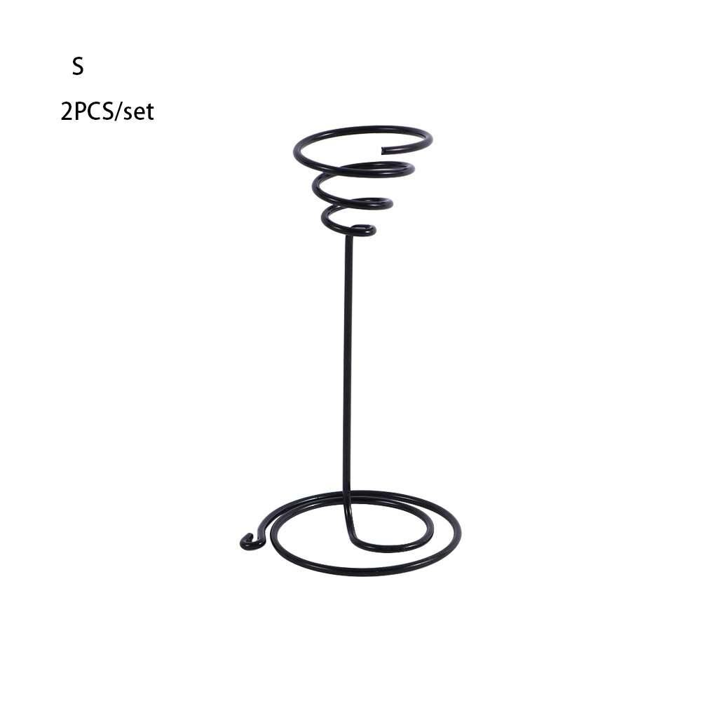 1 Uds Mini decorativo de Metal planta de aire soporte contenedor titular balcón decoración planta Tillandsia suministros de jardín: S 2PCS