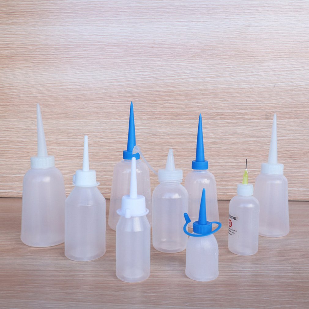 30ml Verdikte plastic fles Lijm Olie fles tip Olieman fles Water voor Olie Outlet Naald Tip Applicator Precisie Fles