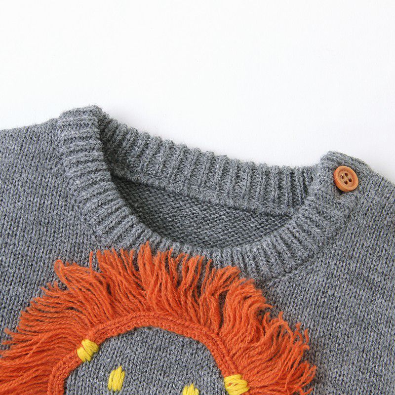 Cx-crianças outono bebê menino menina dos desenhos animados animal impressão camisola casual outerwear casaco roupas