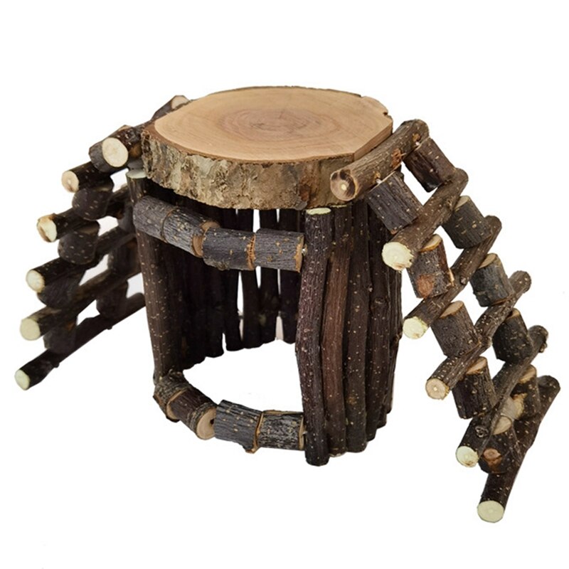 1Pcs Hamster Toy Wooden Natural Funny Small Animal Cage Hamster Chew Toy For Pets Hamster Pet Wooden Hosue Toy Pet Supplies