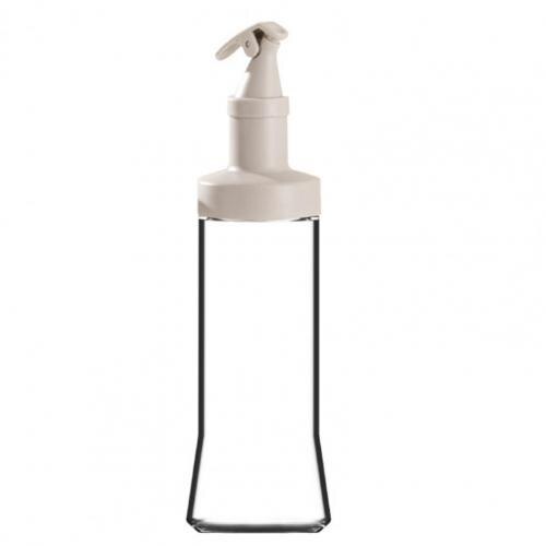 Oil Spray Bottle Useful Screw-thread Mouth Portable Salad Making Oil Sprayer Cooking Gadget Oil Dispenser Oil Sprayer:  Light Grey
