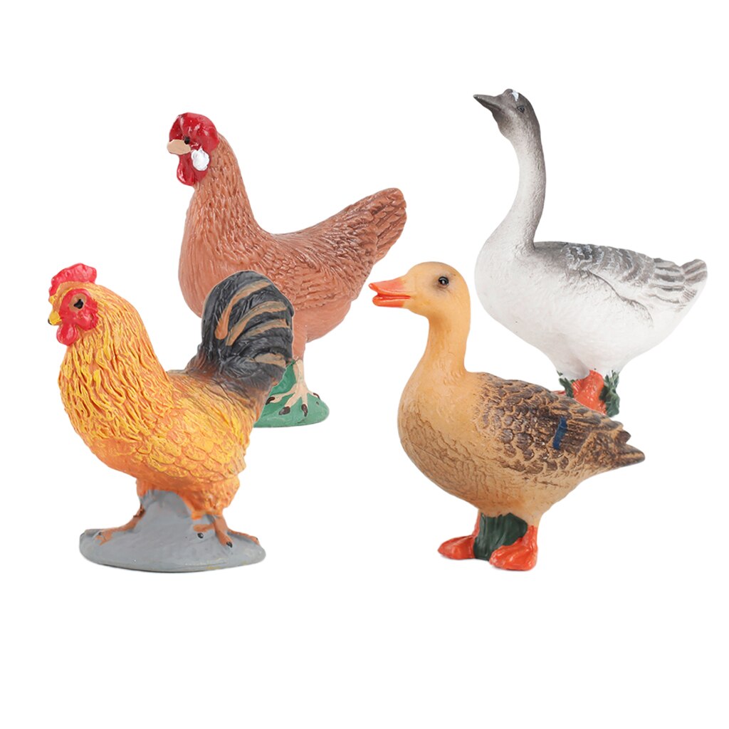 5cm Poultry Lifelike Animal Model Plastic Figures Figure Decor Decor