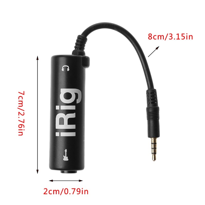 Telefoon Gitaar Geluid Effect Interface Adapter Converter Link Voor Iphone Ipod Ipad