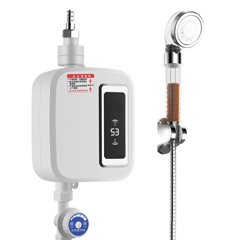 Thermostatic water heater Fast heat Mini Shower Instant heating Electric heating Winter Household