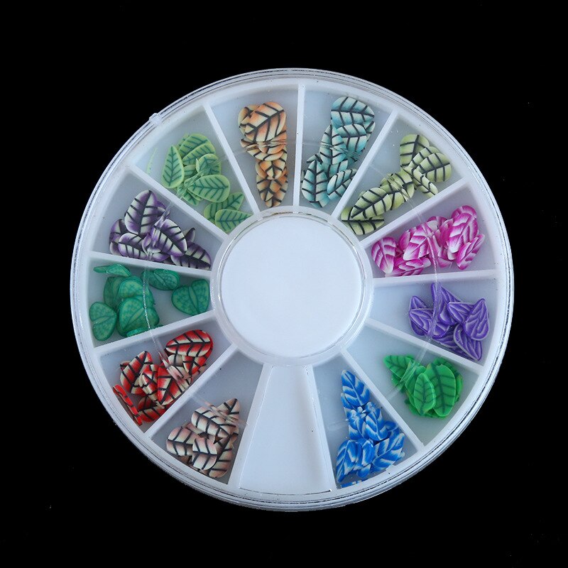 1 pièces Kawaii Nail Art fruits fleurs plume bricolage canne tranches décoration acrylique beauté polymère argile ongle autocollant outil: 10