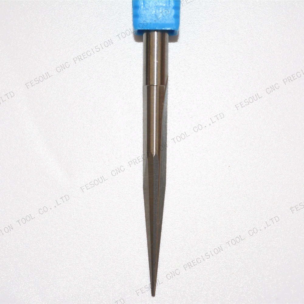 6mm * 80L, 5 stuks, Taper Ball nose Cone End Mill, CNC frees, vhm tool, houtbewerking router bit