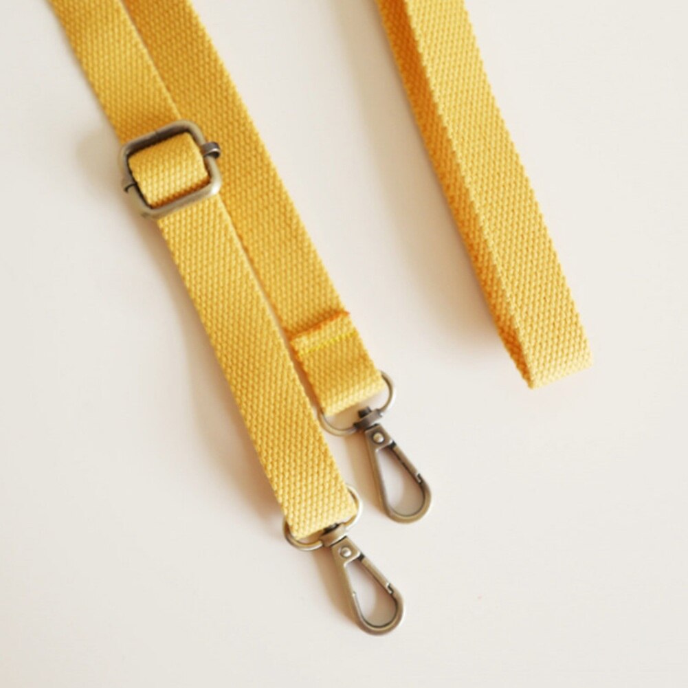 130cm Canvas Bag Strap Adjustable Shoulder Strap Bag Replacement 6 colors Bag Straps Accessories: Yellow