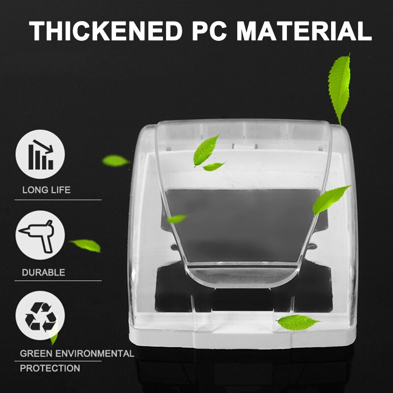 Plastic Wall Switch Waterproof Cover Box Wall Light Panel Socket Doorbell Flip Cap Cover for Bathroom Kitchen Switch Protector