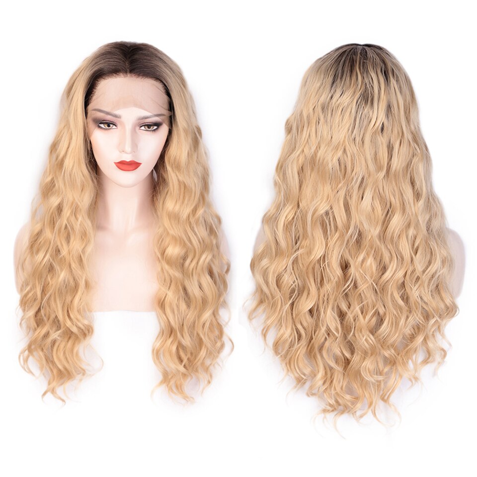 Morvally Long Blonde Braided Cosplay Wig Womens Blond Wavy Curly Synthetic Hair Wigs For Halloween Costume Party(Light Blonde - View #7