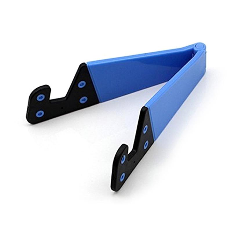 Mobiltelefonstativholder for smarttelefon nettbrett skrivebord universal sammenleggbar mobiltelefonholder stativ v-formet justerbar