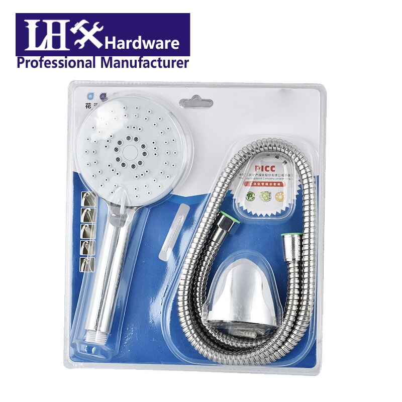 Cabezal de Ducha de mano presurizado, alcachofa de ahorro de agua, ABS cromado, LHX XY91 H