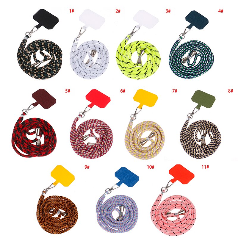 Universele Crossbody Patch Telefoon Lanyards Mobiele Telefoon Strap Lanyard Nylon Zachte Touw Mobiele Telefoon Opknoping Cord Holder