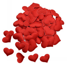 Esponja de confeti con corazón romántico para decoración de San Valentín, 100 Uds., pétalos de corazón, confeti de boda, bricolaje