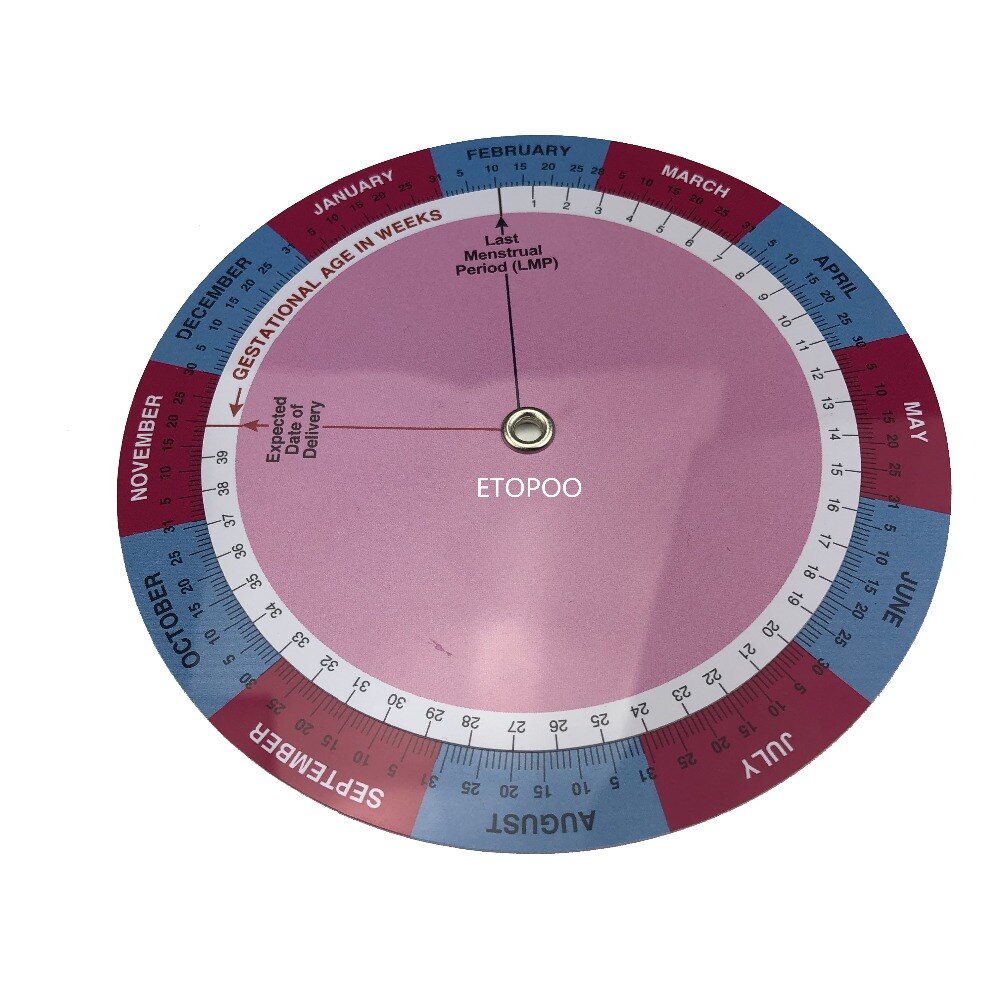 1 stk pvc svangerskaps kalkulator hjul graviditet goniometer forventet fødselsdato kalkulator
