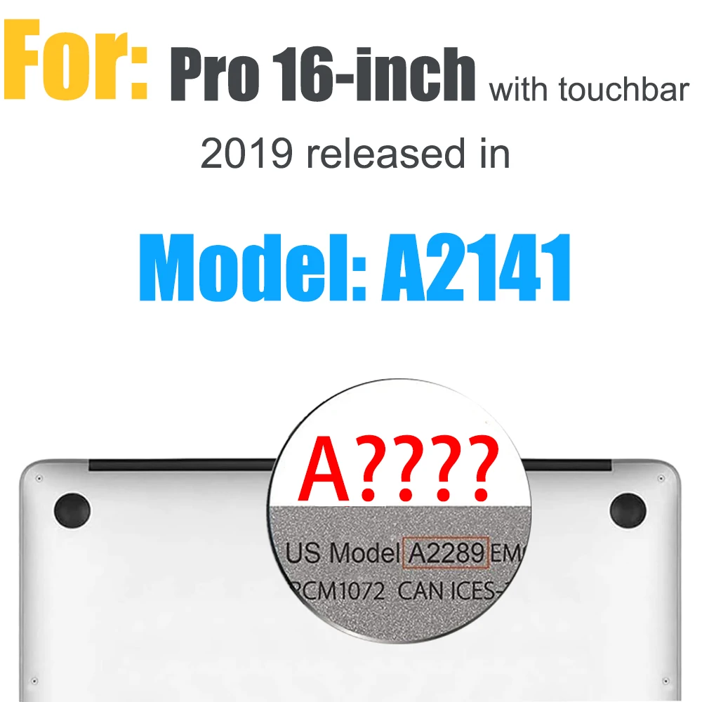 Kryształowe twarde etui do MacBook Pro Air13 14 15 16 cali Etui ochronne przezroczyste Model A2681 A3113A3114 A2941 A2991 A2442 A2337 A2338: Niebieski