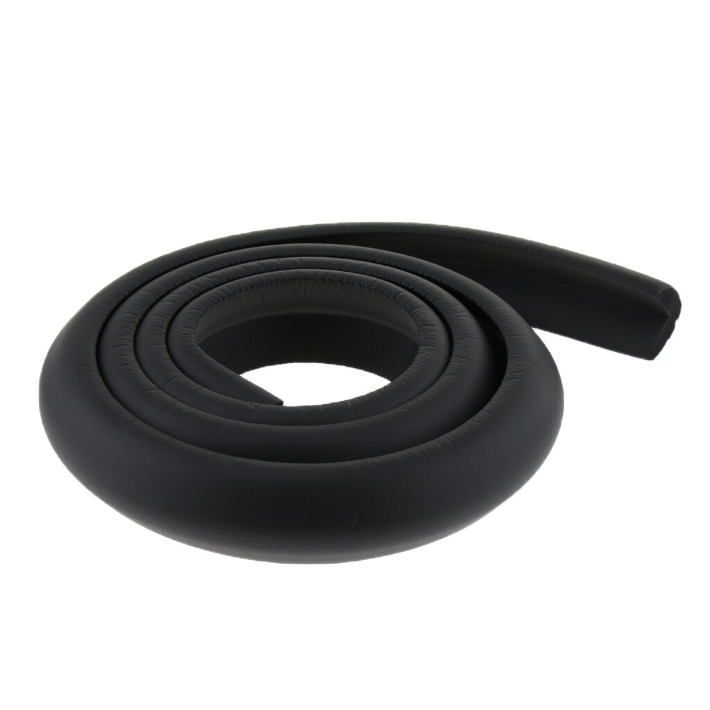 2M Zachte Rubberen Band Voor Meubelen Kast Muur Edge Guards Kinderen Baby Veiligheid Hoek Bescherming: Black