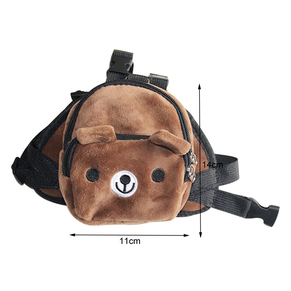 Dog Self Backpack Dourable Cartoon Pet Dog Canvas Backpack Cat Cute Multifunction School Bag Puppy Travel Carrier Bag