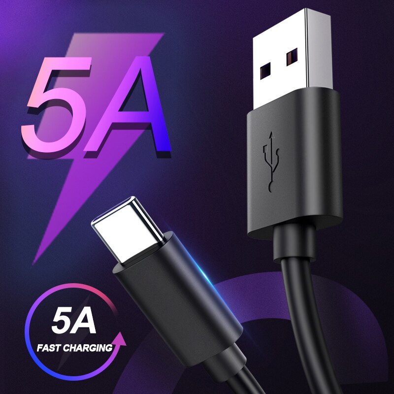 USB Type C Cable for Huawei P40 P30 P20 Lite Mate 30 Pro Quick charge USB C Fast Charging Cable Type C Cable for Redmi Note 9S