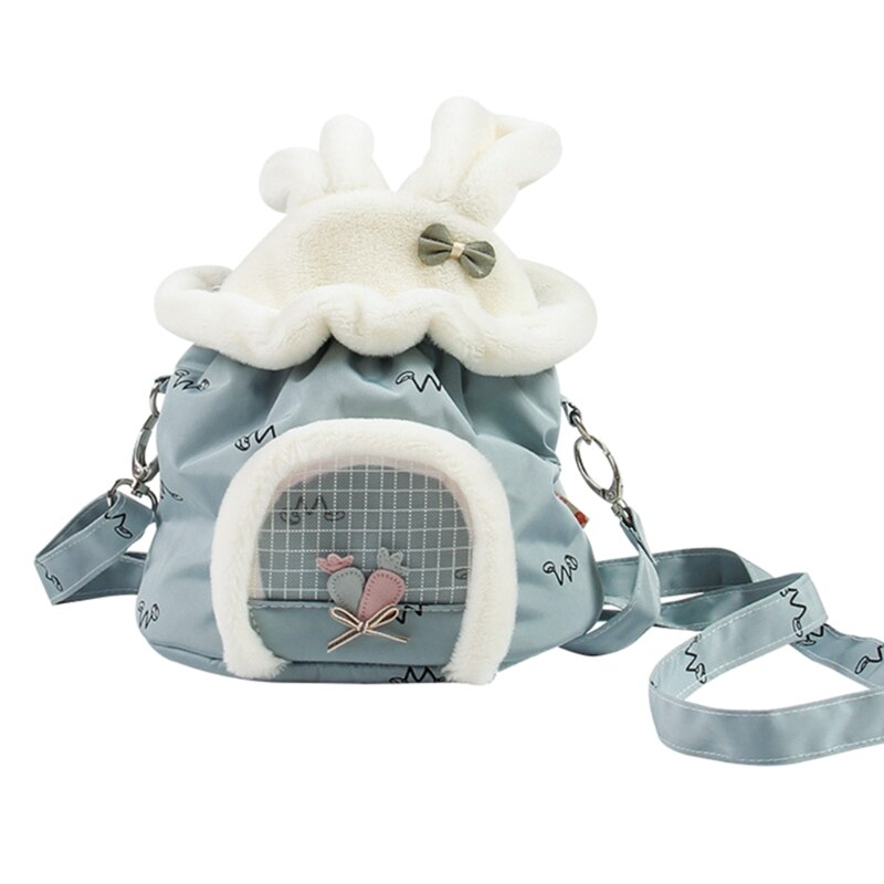 Mochila portamascotas para hámster, bolso de viaje portátil para cobayas de erizo: BL