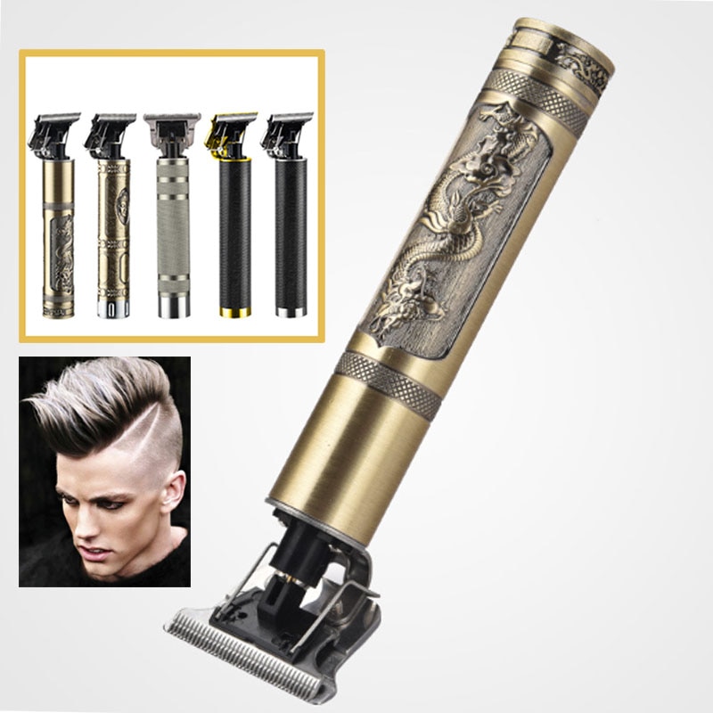 retro Eletric Profi Männer Haar Haarschneidemaschine kabellos Null Gapped Trimmer Bart Haarschnitt Maschine Neue Barbier Punk Friseur Geräte