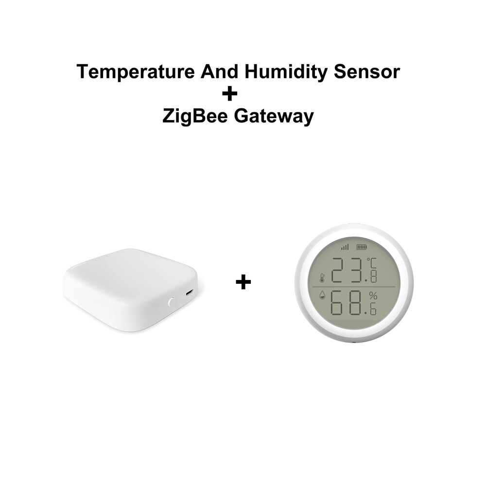 AVATTO Tuya ZigBee czujnik temperatury i wilgotności, czujnik temperatury z ekranem doprowadziło współpracuje z bramą Tuya Zigbee sprytny Dom: Gateway i czujnik