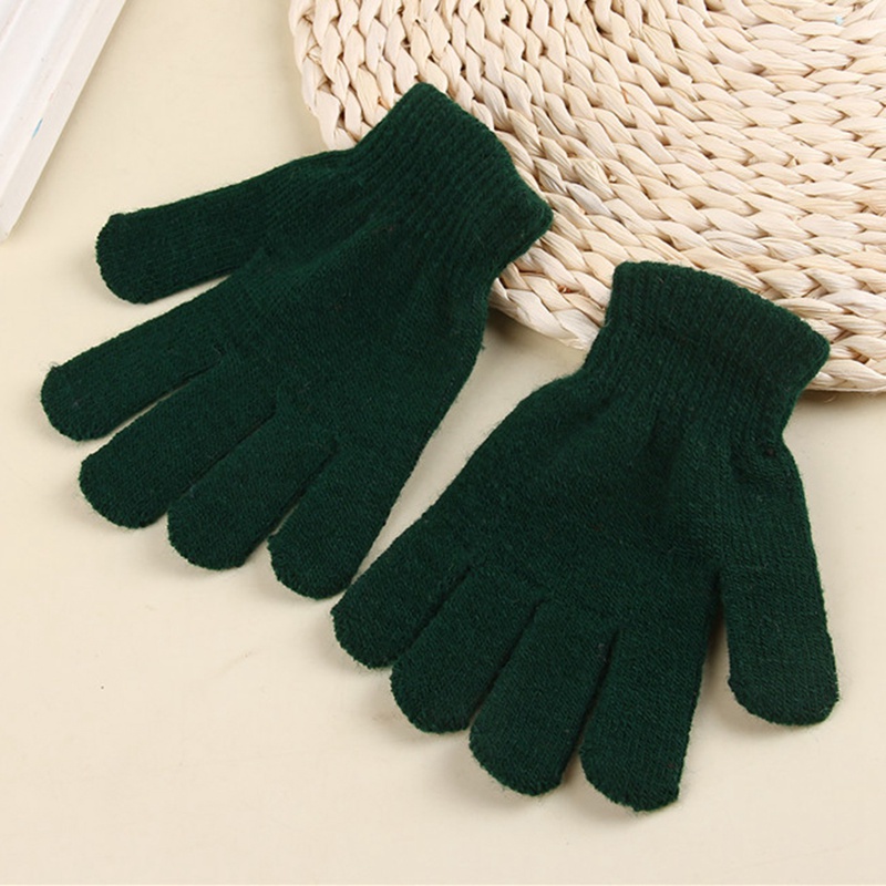 1 paire enfants gant filles garçons enfant extensible tricoté hiver Pick gants couleur mixte tricoté gants pour enfants