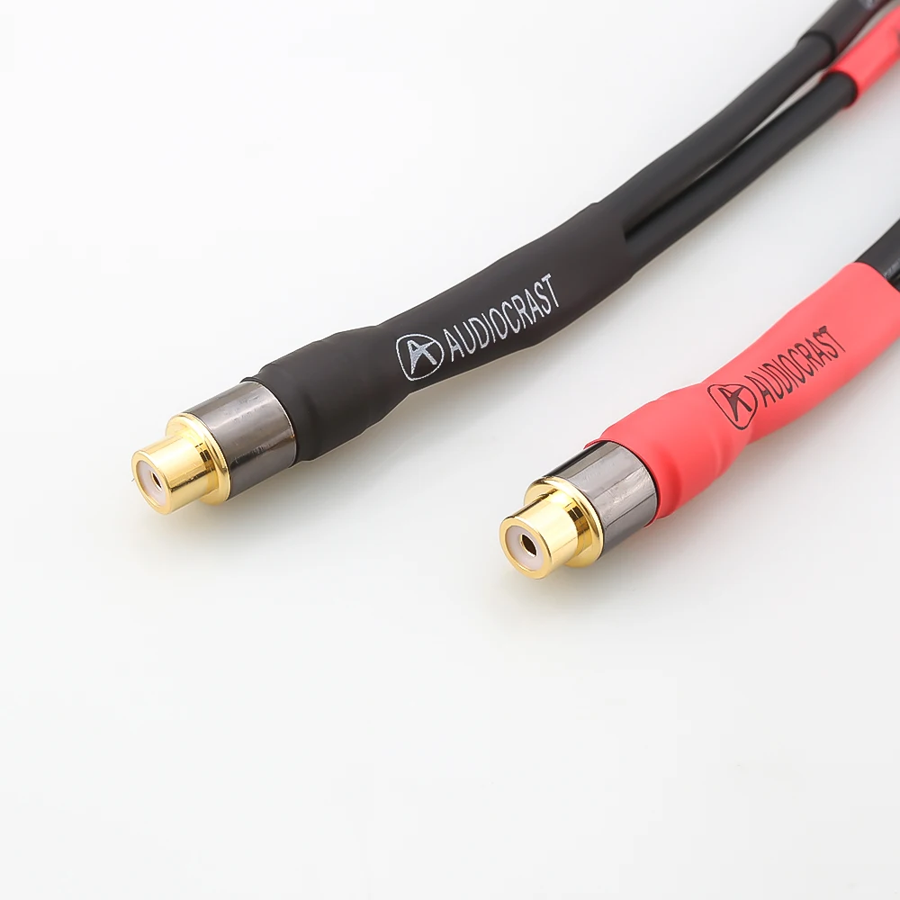 15Cm Hifi-Audiokabel Vrouwelijke Rca Naar 2 Bananenstekker Kabelversterker Luidsprekeradapter Kabel Bananenluidspreker