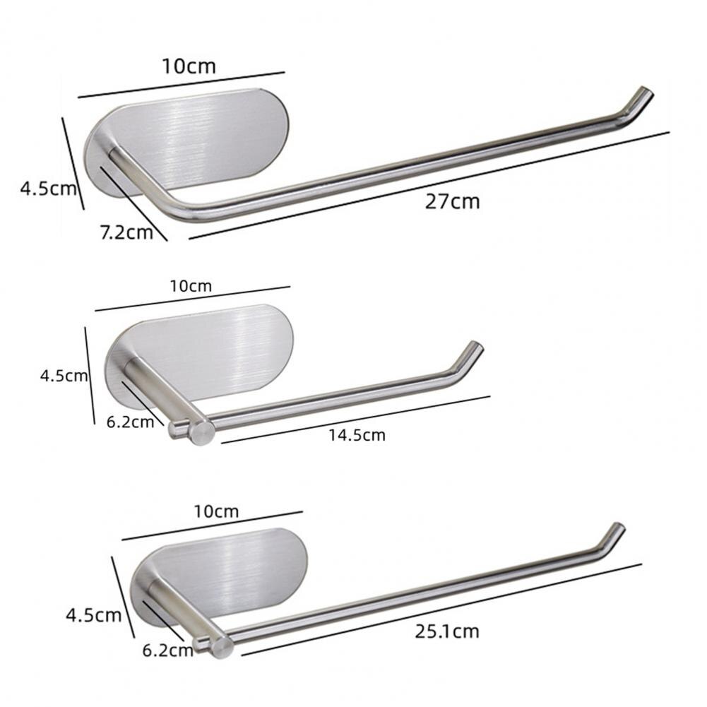 Roll Paper Holder Wall Mount Stainless Steel Storage Holder Paper Towel Rack Hanger Organization Towel Holder Tissue Hanger