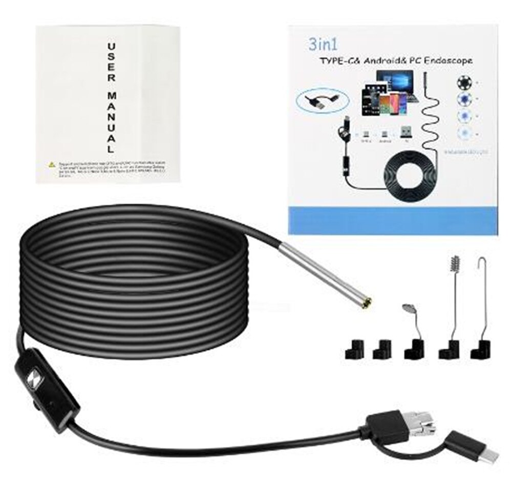 3.9Mm 720P Usb Endoscoop Camera Water-Proof IP66 Cmos Borescope