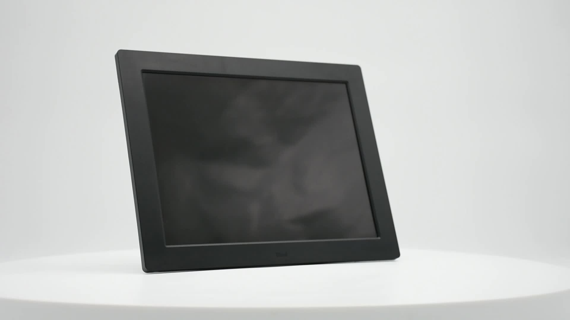 wall mounting digital photo album 12 inch electronic video photo frame vfd display headphone speaker driver