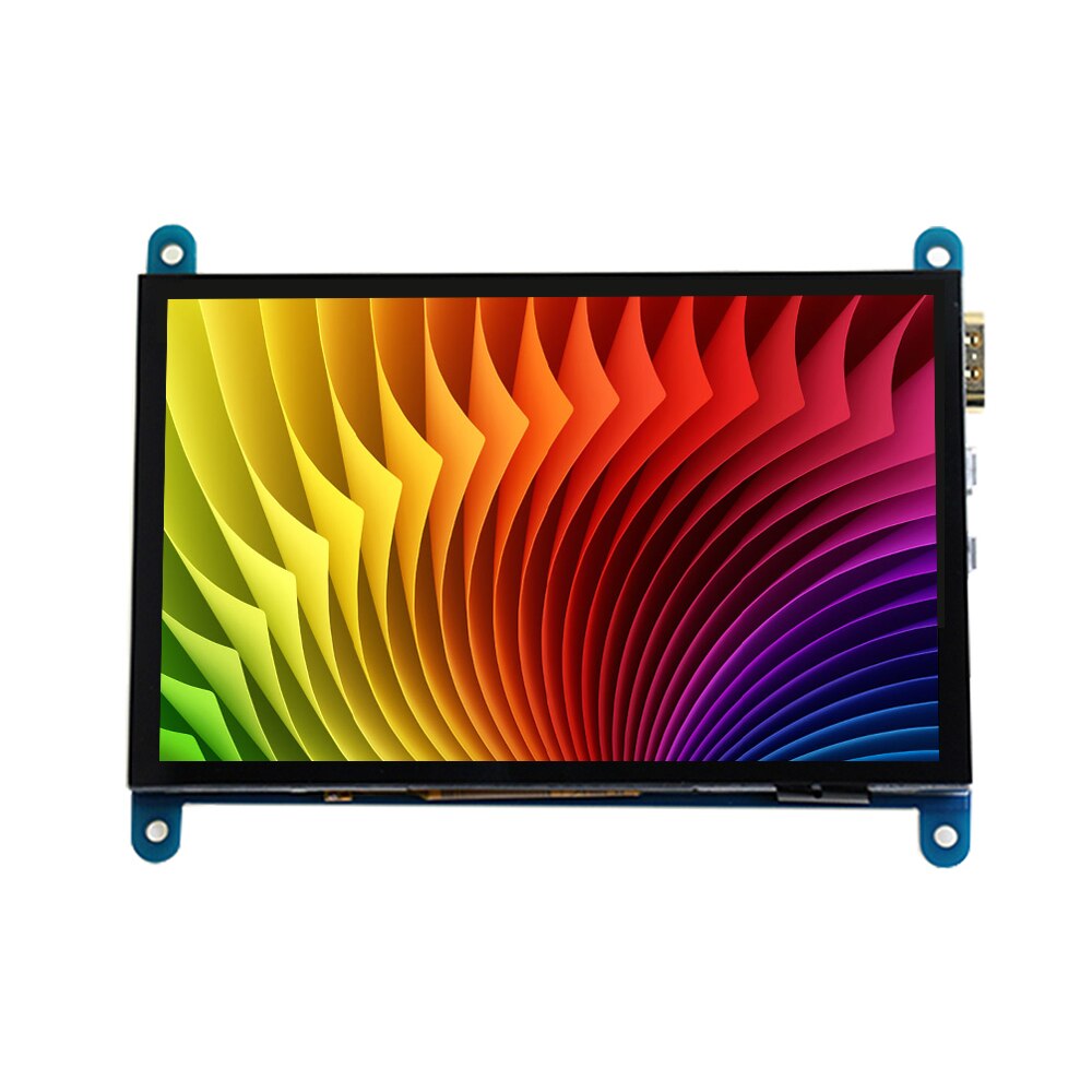 5 Inch HD Capacitive Touchscreen Display 800*480 Resolution Small Portable Monitor with USB HD Interface Compatible Raspberry Pi