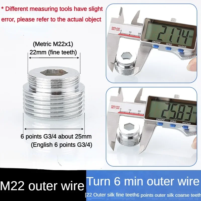 Kranadapter 24 omdreining 16 18 20 22 24 26 28 30 32mm innvendig og utvendig fintannet krankonverteringsgjengetilbehør: Svart
