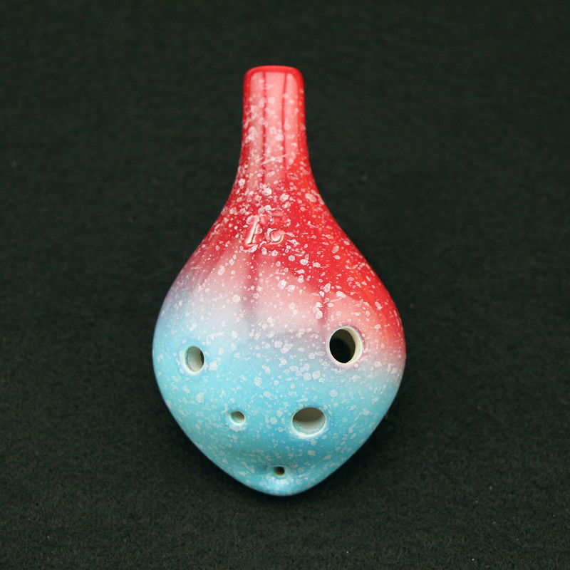 Alta Qualidade de Estrela Da Série Cabeça Redonda 6 Furo Alto C Ocarina Ocarina Instrumento Musical Estilo de Escrita Profissional Presente Do Amante