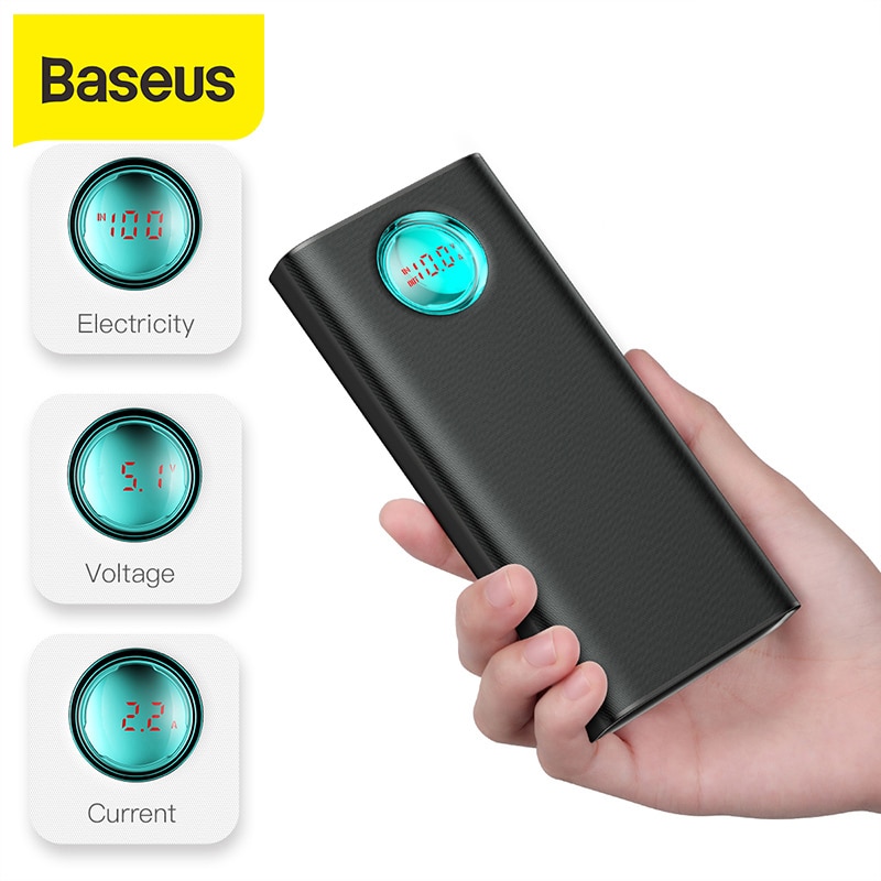 Baseus 20000 Mah Power Bank 18W PD3.0 QC3.0 Snel Opladen Outdoor Draagbare Oplader Reizen Externe Batterij Powerbank Voor Telefoon