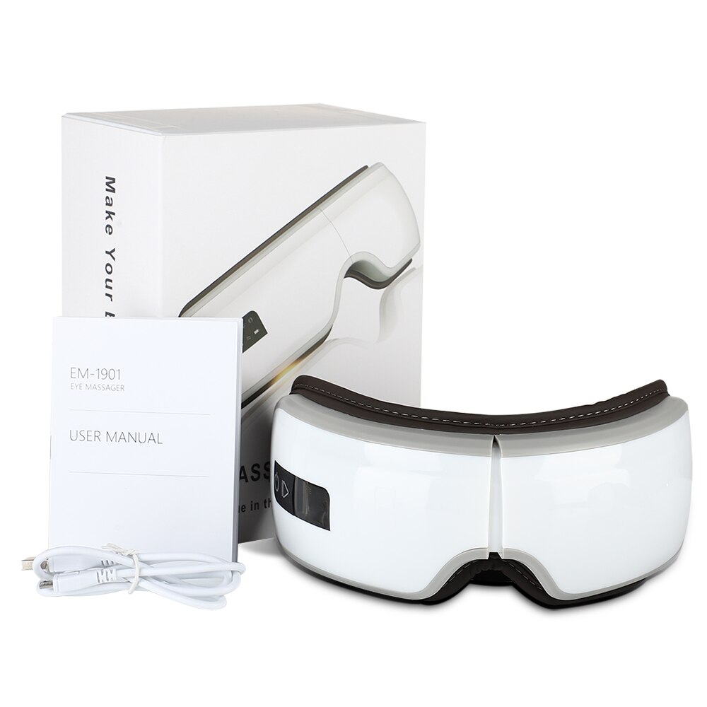 Smart Eye Massager Luchtdruk Comprimeren Massage Bril Bluetooth Muziek Ogen Massage Apparaat Usb Oplaadbare Herbeleven Moe: Type C