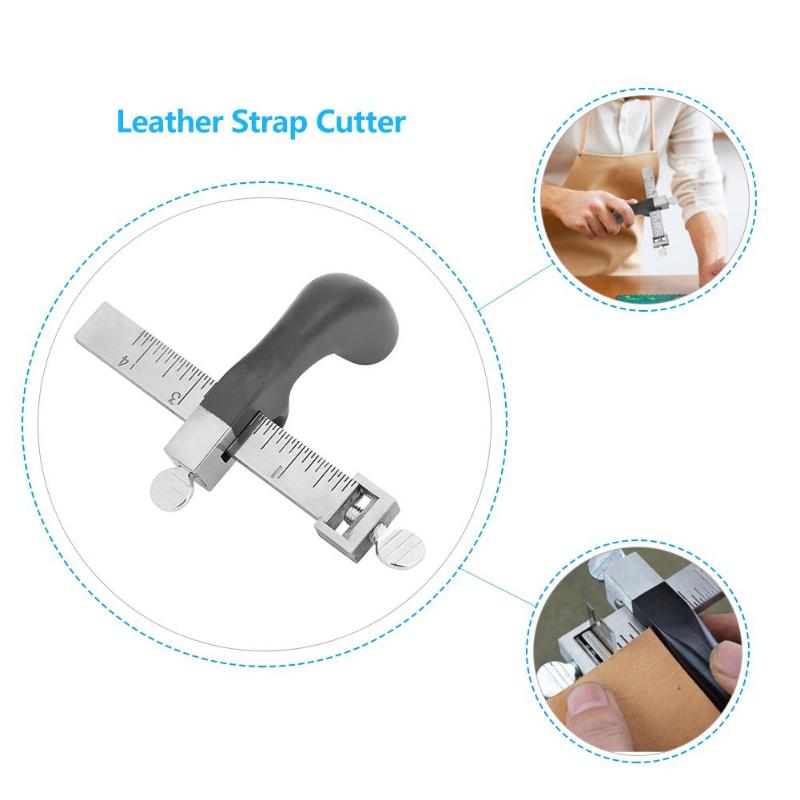 DIY Leather Strap Cutter Hand Cutting Draw Gauge Leather Craft Strip Belt Tools Necessary Household Handicraft Supplies